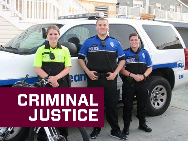 Criminal justice graduates displayed pride at their new jobs with the Ocean City Police Department