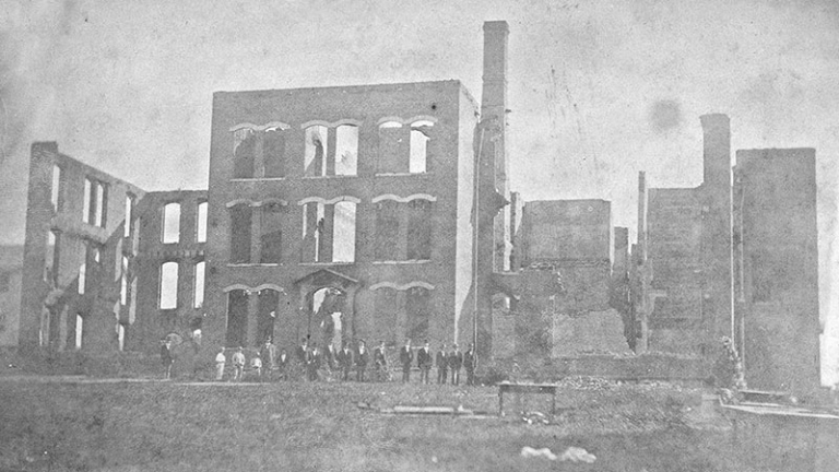 1875 Original Dormitory Fire