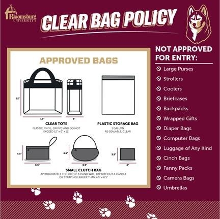 Clear Bag Policy for 2022 commencement ceremony
