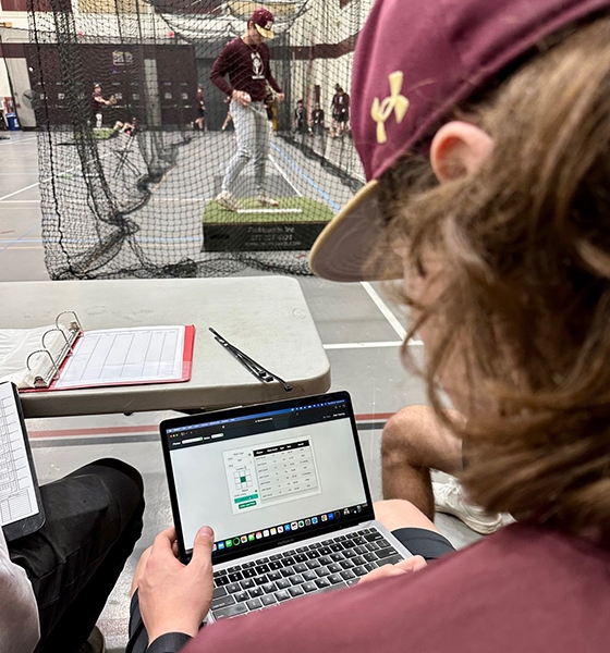 With a friend, Argomaniz created dataBase Analytics, an app that calculates players’ statistics and stores them away to be referenced later, covering everything from pitching stats to full-career development. 