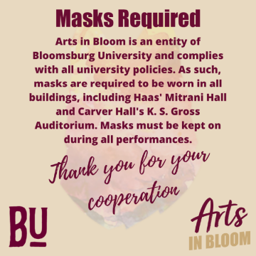 Arts in Bloom Masks Required
