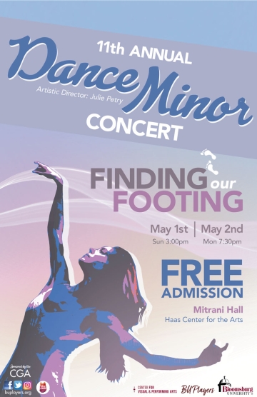 11th Annual Dance Minor Concert Poster