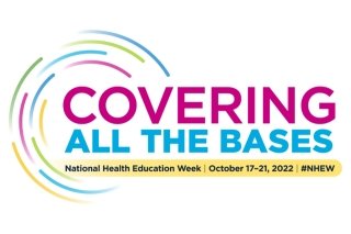 The "Covering All the Bases" logo for National Health Education Week in October
