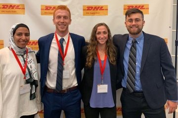 Members of the team that presented at the DHL Capstone 