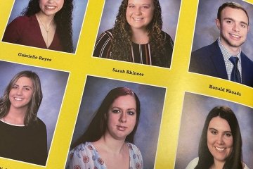 yearbook senior portrait page