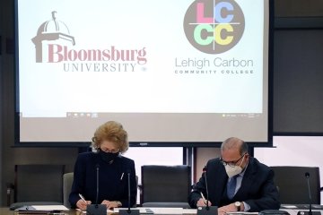 Bloomsburg University guarantees Lehigh Carbon Community College graduates admission with agreement