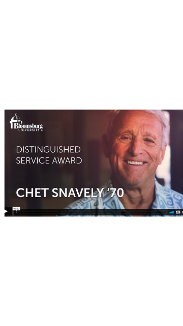 Video thumbnail of Chester Snavely '70, 2022 Distinguished Service Award recipient