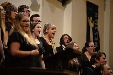 Choir singing 