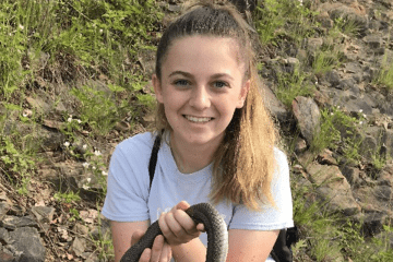 Biology intern gets hands-on herpetological experience