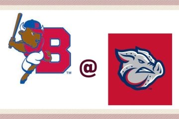 AAA Buffalo Bisons logo @ Iron Pigs logo