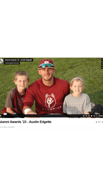 Screenshot of the video title slide showign Austin Edgette with two children.
