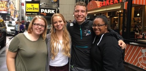 BU's Honors College students take in the sights and sounds in New York City.