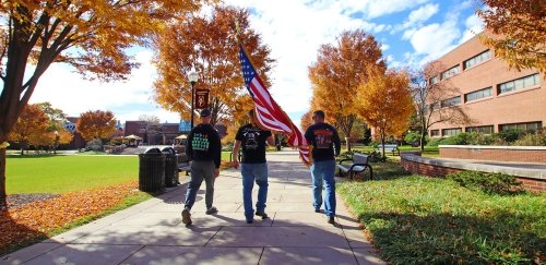 Student veterans walk to raise awareness of veteran suicide 