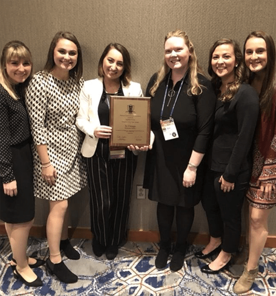 Lambda Pi Eta, the National Communication Honor Society earned the 2019 Chapter of the Year by the National Communication Association