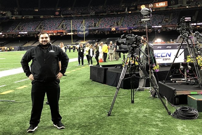 Alumnus works the CFB Playoff Championship Game in New Orleans