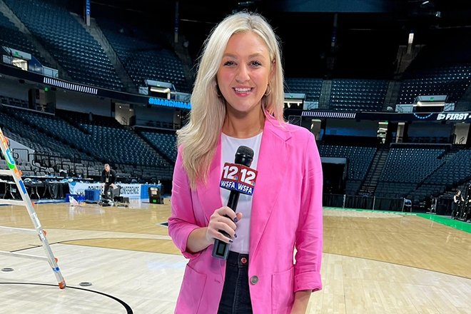 Rosie Langello begins her coverage of the March Madness tournament in Alabama